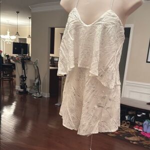 Elegant Cream Layered Dress